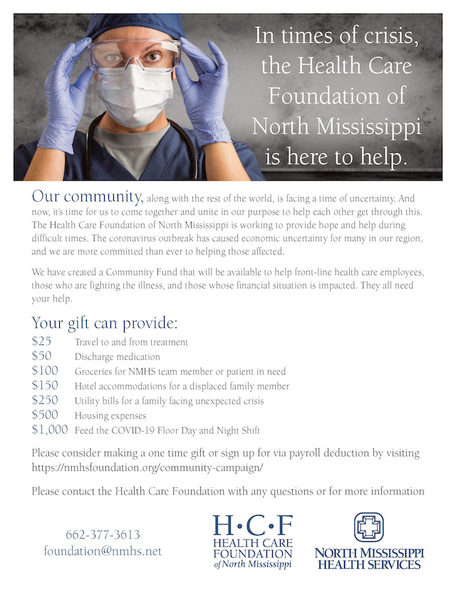 TUPELO TOGETHER COVID19 Corona Virus resources Tupelo, Mississippi